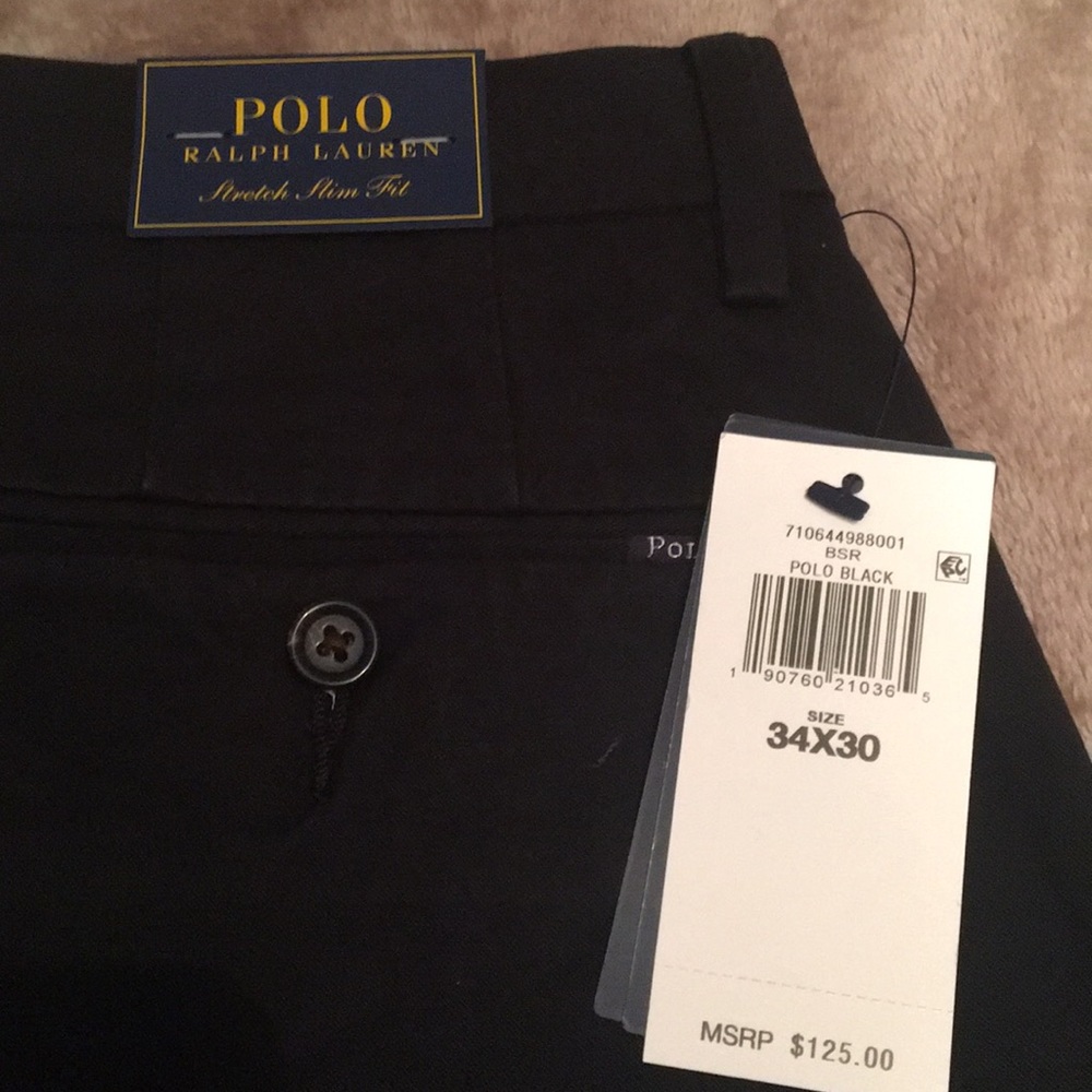 Black Polo by Ralph Lauren Pants. 34x30.